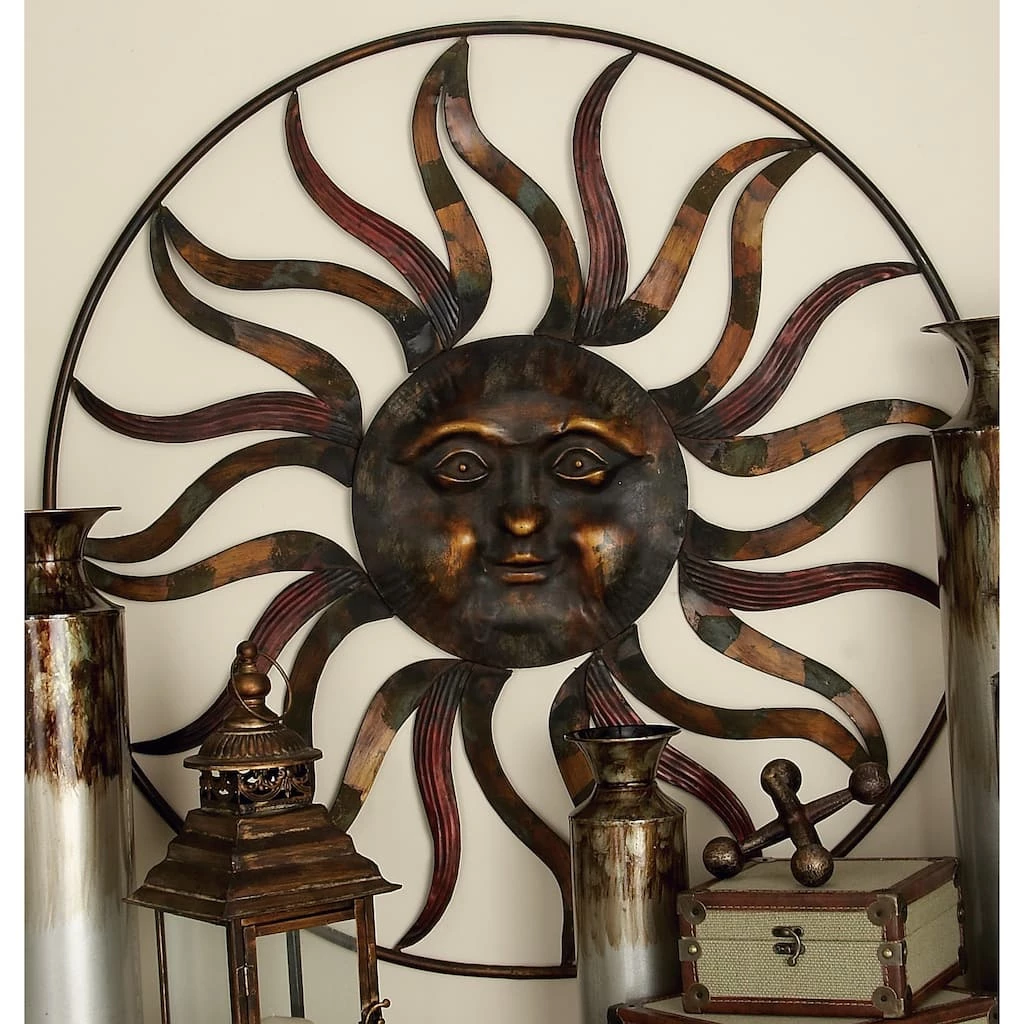 Budget ⭐ 36" Rustic Sun Outdoor Wall Décor by Ivory and Iris 🧨 7 Budget ⭐ 36" Rustic Sun Outdoor Wall Décor by Ivory and Iris 🧨 - Image 7