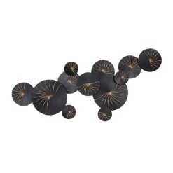 Top 10 🔔 42" Black Iron Circles Contemporary Wall Décor by Ivory and Iris 🧨