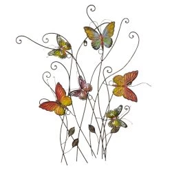 Budget ✨ 32" Metal Butterflies Outdoor Wall Décor by Ivory and Iris ⌛