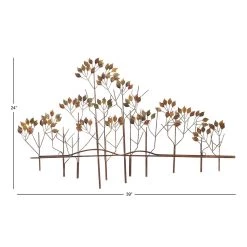 Discount ✨ Fall Foliage Iron Traditional Wall Decoration by Ivory and Iris 🔔 -Cheap Ivory and Iris Store D352760S 6
