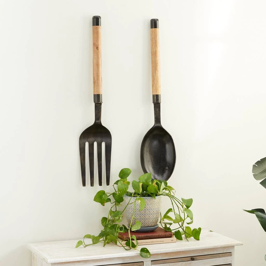 Best Pirce 🎁 Aluminum Contemporary Utensil Wall Décor Set by Ivory and Iris ❤️ 2 Best Pirce 🎁 Aluminum Contemporary Utensil Wall Décor Set by Ivory and Iris ❤️ - Image 2