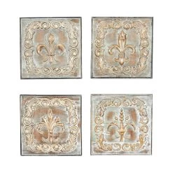 Flash Sale 😀 Brass Metal Fleur De Lis Wall Décor Set by Ivory and Iris 🧨