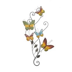 Buy 😍 Multicolored Metal Butterfly Wall Decoration by Ivory and Iris ✨