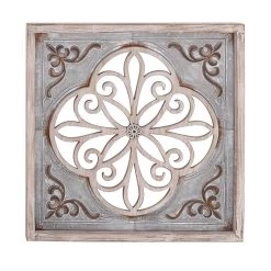 Best Sale 🔥 Gray Wood & Metal Farmhouse Wall Decoration by Ivory and Iris 🥰