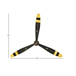 Flash Sale ✔️ Black Metal Industrial Propellor Wall Decor, 2ct. by Ivory and Iris ✨ -Cheap Ivory and Iris Store D352775S 7