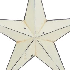 Coupon 😉 Cream Stars Rustic Metal Wall Decor Set by Ivory and Iris 🧨 -Cheap Ivory and Iris Store D352776S 3