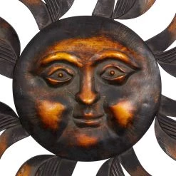Wholesale 🧨 Brown Sun Rustic Metal Wall Decor by Ivory and Iris 🤩 10 Wholesale 🧨 Brown Sun Rustic Metal Wall Decor by Ivory and Iris 🤩 -Cheap Ivory and Iris Store D352777S 3