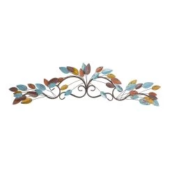 Coupon 😉 Multicolor Metal Traditional Floral Wall Decor by Ivory and Iris 🌟