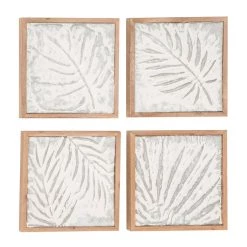 Promo 🤩 Brown Metal Farmhouse Floral Wall Decor Set by Ivory and Iris ⭐