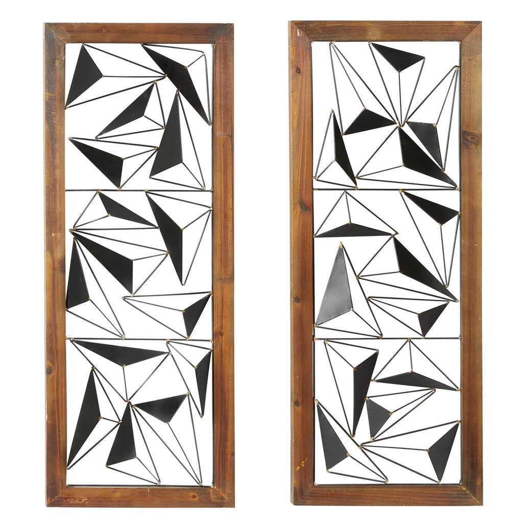 Wholesale β Black & White Geometric Metal Wall Art Set, 2ct. by Ivory and Iris π 1 Wholesale β Black & White Geometric Metal Wall Art Set, 2ct. by Ivory and Iris π