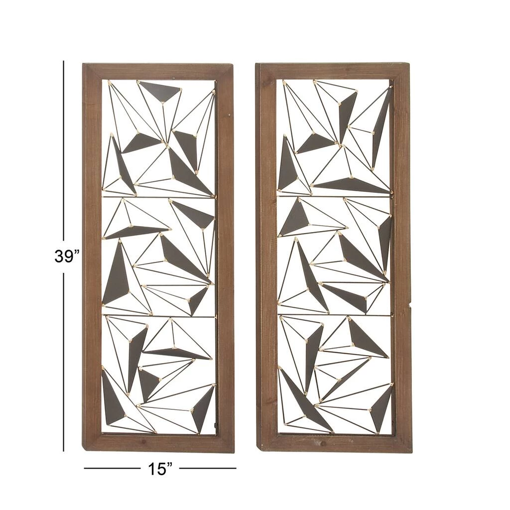Wholesale β Black & White Geometric Metal Wall Art Set, 2ct. by Ivory and Iris π 5 Wholesale β Black & White Geometric Metal Wall Art Set, 2ct. by Ivory and Iris π - Image 5