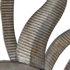 Brand new ✔️ 36" Gray Metal Sun Outdoor Wall Accent by Ivory and Iris 😍 -Cheap Ivory and Iris Store D352798S 4