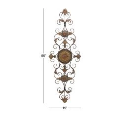 Brand new 🎁 Mocha & Rust Decorative Wall Accent by Ivory and Iris 🔥 -Cheap Ivory and Iris Store D352802S 8