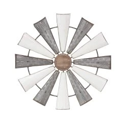 Cheapest 💯 White Farmhouse Decorative Windmill Wall Accent by Ivory and Iris 🔥