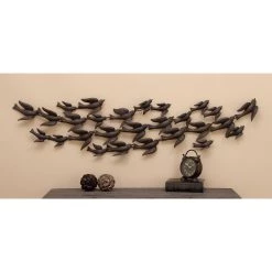 Best Sale ⌛ Black Metal Coastal Birds Wall Accent by Ivory and Iris 😀 -Cheap Ivory and Iris Store D352824S 8