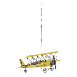 Coupon 🎁 Yellow Retro Airplane Hanging Airplane Accent by Ivory and Iris ⌛