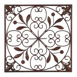 Outlet 😉 Brown Metal Rustic Wall Décor Set, 4ct. by Ivory and Iris 🤩 -Cheap Ivory and Iris Store D352830S 4