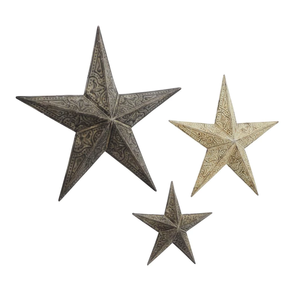 Hot Sale ✔️ Brown Star Metal Farmhouse Outdoor Wall Décor Set, 3ct. by Ivory and Iris 🎉 2 Hot Sale ✔️ Brown Star Metal Farmhouse Outdoor Wall Décor Set, 3ct. by Ivory and Iris 🎉 - Image 2