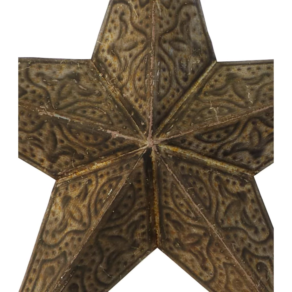 Hot Sale ✔️ Brown Star Metal Farmhouse Outdoor Wall Décor Set, 3ct. by Ivory and Iris 🎉 3 Hot Sale ✔️ Brown Star Metal Farmhouse Outdoor Wall Décor Set, 3ct. by Ivory and Iris 🎉 - Image 3