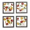 Cheapest ✨ Multicolor Metal Traditional Floral Wall Décor Set, 4ct. by Ivory and Iris ⭐