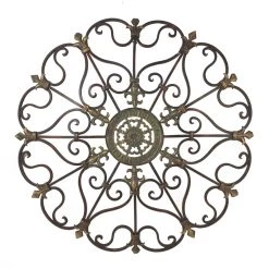 New ⌛ 29" Brown Iron Rustic Wall Art by Ivory and Iris ❤️