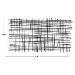 New 😉 Black Contemporary Abstract Metal Wall Décor by Ivory and Iris 🔥 -Cheap Ivory and Iris Store D352842S 6