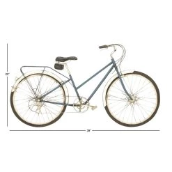 Coupon 😉 Blue Bicycle Metal Vintage Wall Décor by Ivory and Iris ⌛ -Cheap Ivory and Iris Store D352843S 5