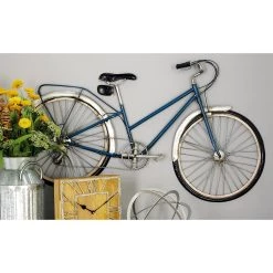 Coupon 😉 Blue Bicycle Metal Vintage Wall Décor by Ivory and Iris ⌛ -Cheap Ivory and Iris Store D352843S 6