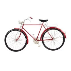 Outlet 👏 Red Bicycle Metal Vintage Wall Décor by Ivory and Iris 😀