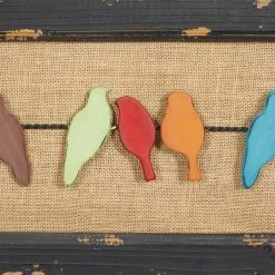 Outlet 😉 Multicolored Wood Eclectic Birds Wall Décor by Ivory and Iris 😉 -Cheap Ivory and Iris Store D352848S 4