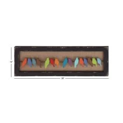 Outlet 😉 Multicolored Wood Eclectic Birds Wall Décor by Ivory and Iris 😉 -Cheap Ivory and Iris Store D352848S 7