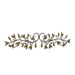 Budget ✔️ Green Metal Traditional Floral Wall Décor by Ivory and Iris 🔔 -Cheap Ivory and Iris Store D352851S 3