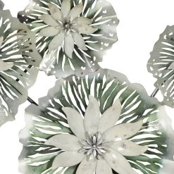 Flash Sale 👏 52" Gray Metal Eclectic Floral Wall Décor by Ivory and Iris 🤩 9 Flash Sale 👏 52" Gray Metal Eclectic Floral Wall Décor by Ivory and Iris 🤩 -Cheap Ivory and Iris Store D352856S 3