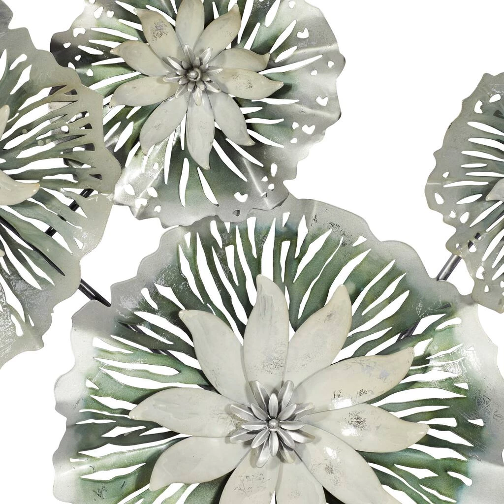 Flash Sale 👏 52" Gray Metal Eclectic Floral Wall Décor by Ivory and Iris 🤩 3 Flash Sale 👏 52" Gray Metal Eclectic Floral Wall Décor by Ivory and Iris 🤩 - Image 3