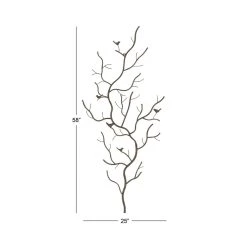 Promo 😀 58" Dark Brown Metal Farmhouse Birds Wall Décor by Ivory and Iris ❤️ -Cheap Ivory and Iris Store D352857S 6