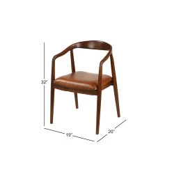 Best Sale π Brown Leather & Teak Contemporary Dining Chair by Ivory and Iris β€οΈ 16 Best Sale π Brown Leather & Teak Contemporary Dining Chair by Ivory and Iris β€οΈ -Cheap Ivory and Iris Store D359078S 8