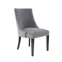 Top 10 ⭐ Gray Fabric & Wood Traditional Dining Chair by Ivory and Iris 💯