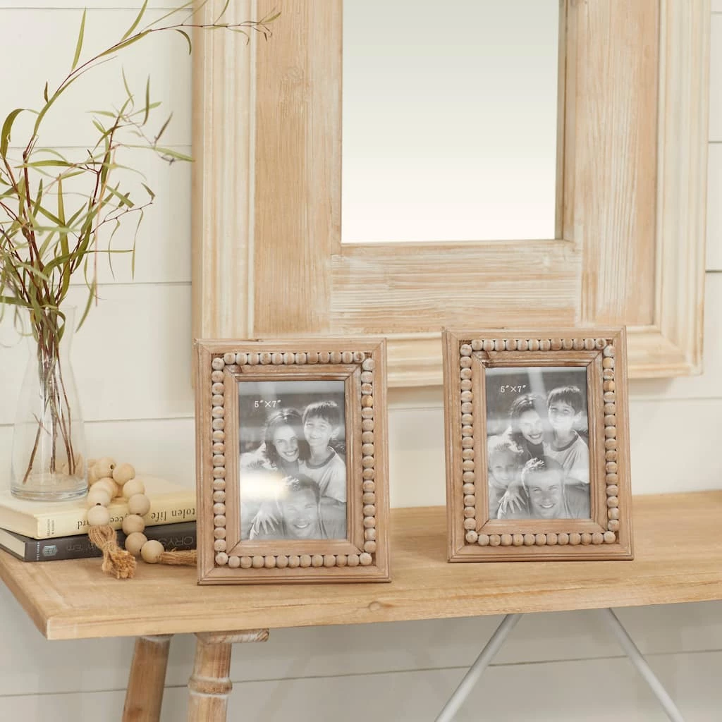 Best deal π 2 Pack Light Brown Wood 5" x 7" Frame by Ivory and Iris β 7 Best deal π 2 Pack Light Brown Wood 5" x 7" Frame by Ivory and Iris β - Image 7