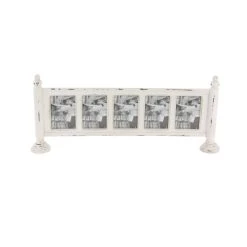 Promo ❤️ 5 Opening White Distressed Vintage 36" x 15" Frame by Ivory and Iris ✔️ -Cheap Ivory and Iris Store D359268S 2