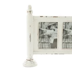 Promo ❤️ 5 Opening White Distressed Vintage 36" x 15" Frame by Ivory and Iris ✔️ -Cheap Ivory and Iris Store D359268S 7