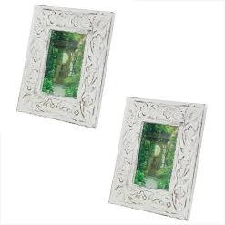 Deals 👍 2 Pack White Mango Wood 5" x 7" Frame by Ivory and Iris ✨ -Cheap Ivory and Iris Store D359278S 8