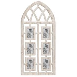 Best reviews of 🛒 6 Opening Light Brown 4" x 6" Wood Vintage Frame by Ivory and Iris 👍