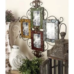 Brand new ⭐ 4 Opening Multicolor 4" x 6" Metal Traditional Frame by Ivory and Iris 😍 -Cheap Ivory and Iris Store D359288S 8