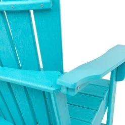 Outlet 🎁 Blue Traditional Adirondack Chair by Ivory and Iris 🧨 -Cheap Ivory and Iris Store D359328S 3