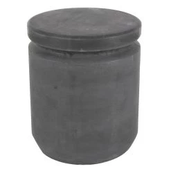 Promo 🧨 Gray Fiber Clay Industrial Stool by Ivory and Iris 👏