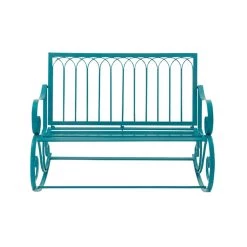 Best deal π Turquoise Metal Eclectic Bench by Ivory and Iris π 7 Best deal π Turquoise Metal Eclectic Bench by Ivory and Iris π -Cheap Ivory and Iris Store D359339S 1