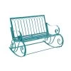 Best deal 🔔 Turquoise Metal Eclectic Bench by Ivory and Iris 🎁