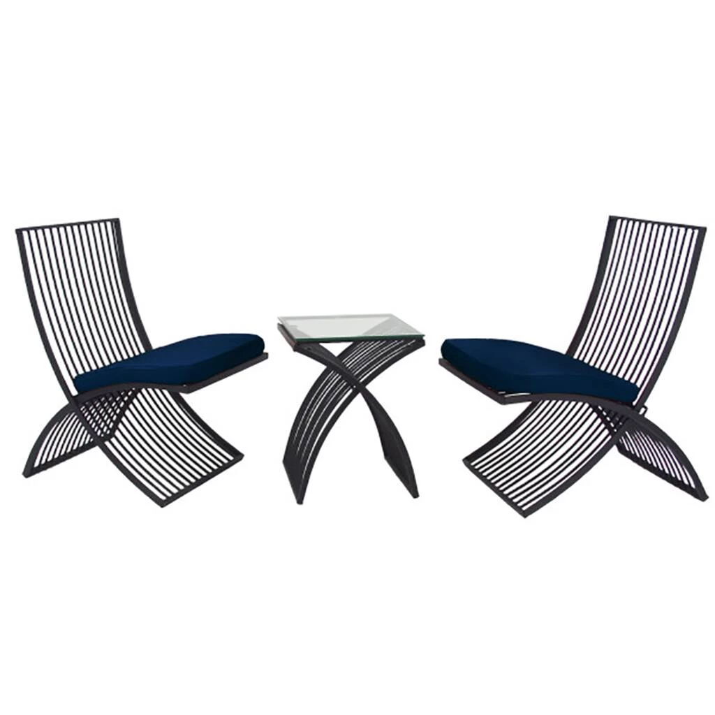 Best deal π Black Metal Eclectic Outdoor Seating Set by Ivory and Iris π 1 Best deal π Black Metal Eclectic Outdoor Seating Set by Ivory and Iris π