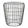 Wholesale 🔔 Gray Tin Industrial Outdoor Accent Table by Ivory and Iris 👏