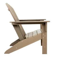 Brand new 🥰 Brown Traditional Adirondack Chair by Ivory and Iris ✨ -Cheap Ivory and Iris Store D359354S 12